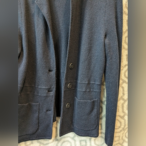 Talbot's sweater blazer. Navy. Size small. - Picture 3 of 5